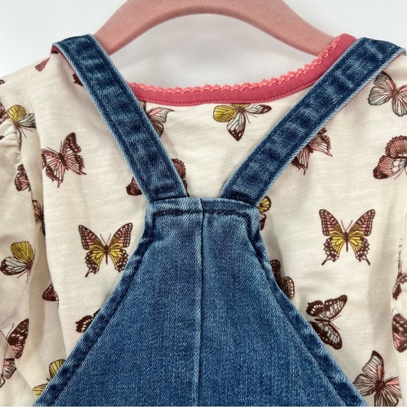 Matilda Jane Harvest Fit Jean Overalls Fall Flutter Set - Picture 9 of 13